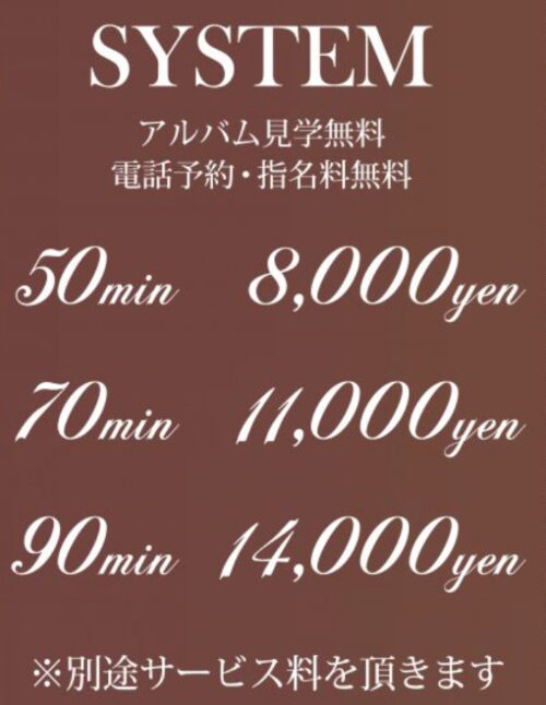 アラモードの料金